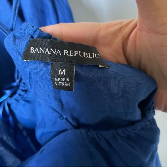 Banana Republic Blue 100% Cotton Chic Dress - Picture 6 of 7